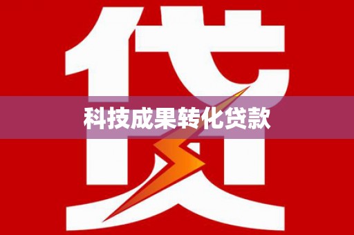 卢龙科技成果转化贷款