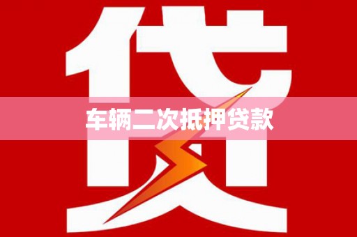 卢龙车辆二次抵押贷款