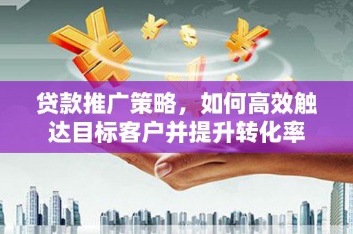 卢龙贷款推广策略，如何高效触达目标客户并提升转化率