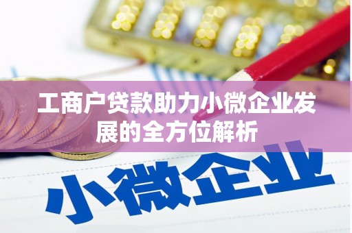 卢龙工商户贷款助力小微企业发展的全方位解析