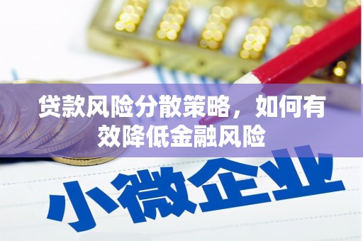 卢龙贷款风险分散策略，如何有效降低金融风险