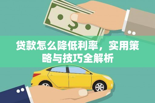 卢龙贷款怎么降低利率，实用策略与技巧全解析