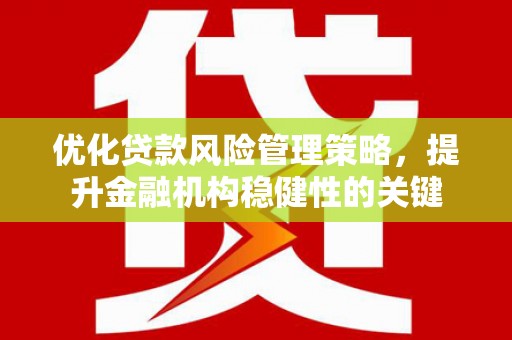 卢龙优化贷款风险管理策略，提升金融机构稳健性的关键