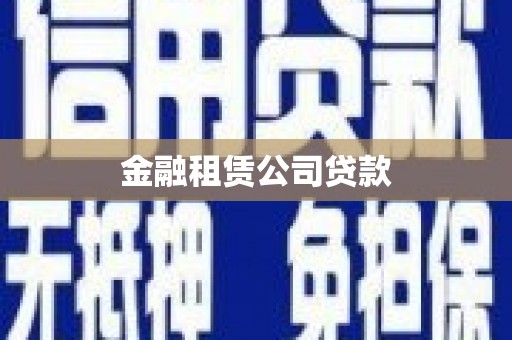 卢龙金融租赁公司贷款