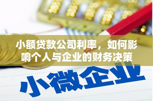 卢龙小额贷款公司利率，如何影响个人与企业的财务决策