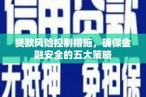 卢龙贷款风险控制措施，确保金融安全的五大策略