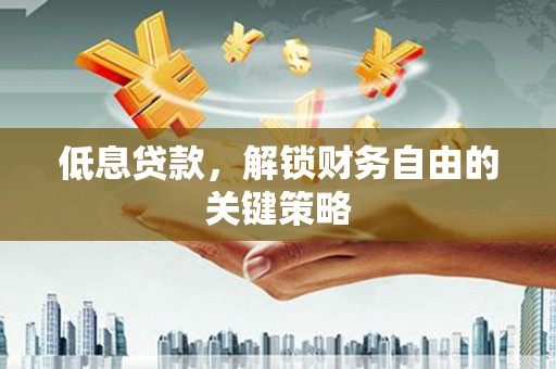 卢龙低息贷款，解锁财务自由的关键策略