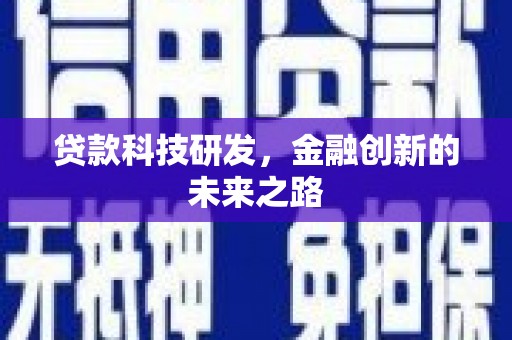 卢龙贷款科技研发，金融创新的未来之路