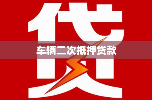 卢龙车辆二次抵押贷款