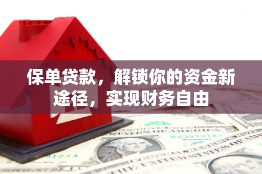 卢龙保单贷款，解锁你的资金新途径，实现财务自由