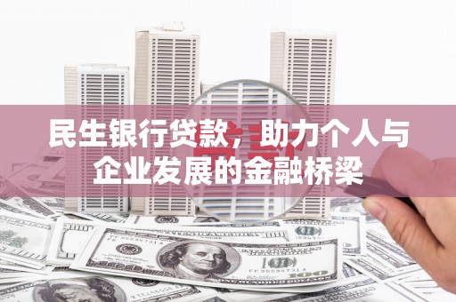 卢龙民生银行贷款，助力个人与企业发展的金融桥梁