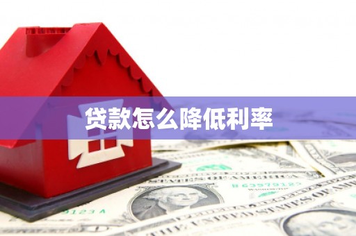 卢龙贷款怎么降低利率