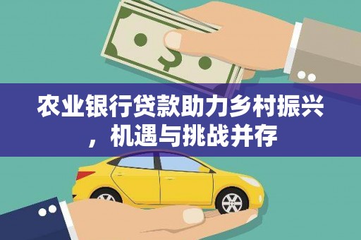 卢龙农业银行贷款助力乡村振兴，机遇与挑战并存