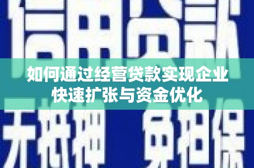 卢龙如何通过经营贷款实现企业快速扩张与资金优化