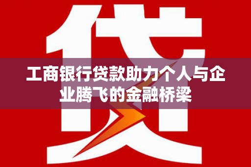卢龙工商银行贷款助力个人与企业腾飞的金融桥梁